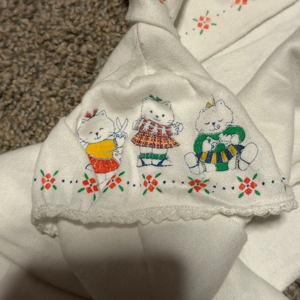 Vintage Oshkosh kitten shirt long sleeve 12 months